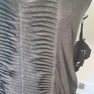 Distressed Dye Hi-Low Gray Tank